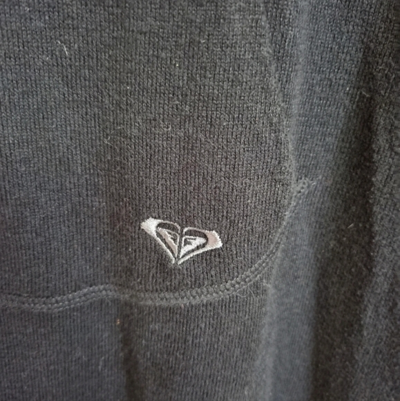 Roxy black knit hoodied jumper dress sz medium uk 10 - Picture 4 of 7